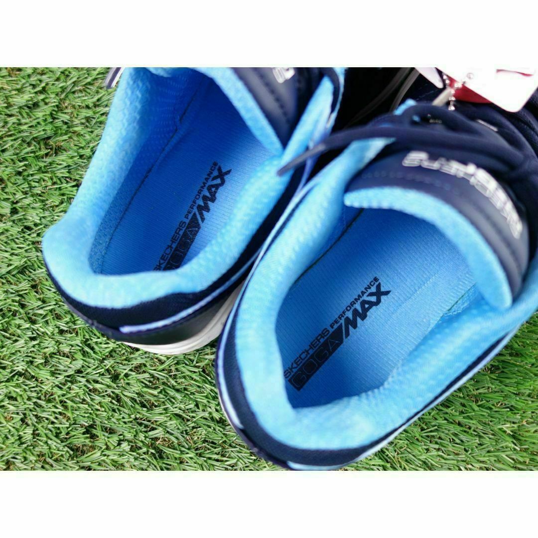 [ не использовался есть перевод ] SKECHERS GOLF водоотталкивающая отделка шиповки отсутствует туфли для гольфа 26cm темно-синий × голубой 5GEN GOGAMAX Skechers обычная цена 9,900 иен 