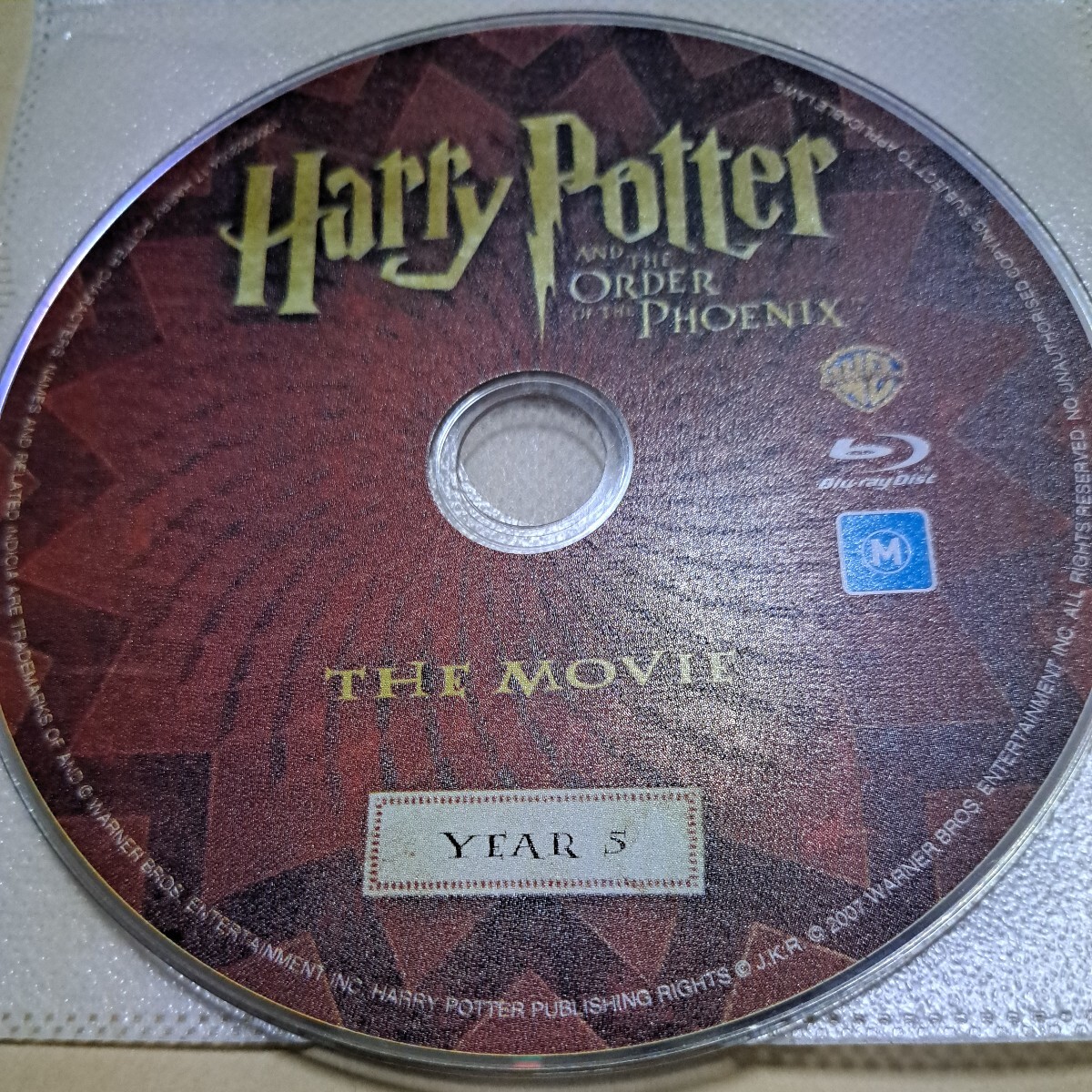 ジャンク品　ハリー・ポッターと不死鳥の騎士団　海外版Blu-ray ディスクのみ　_画像1