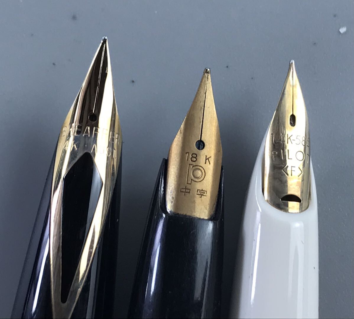 1000円〜●★筆記未確認★ 万年筆 色々 SHEAFFER CROSS PILOT ペン先 14K 18K 585 他 まとめ ★okoy2580742-274★op3544の画像4