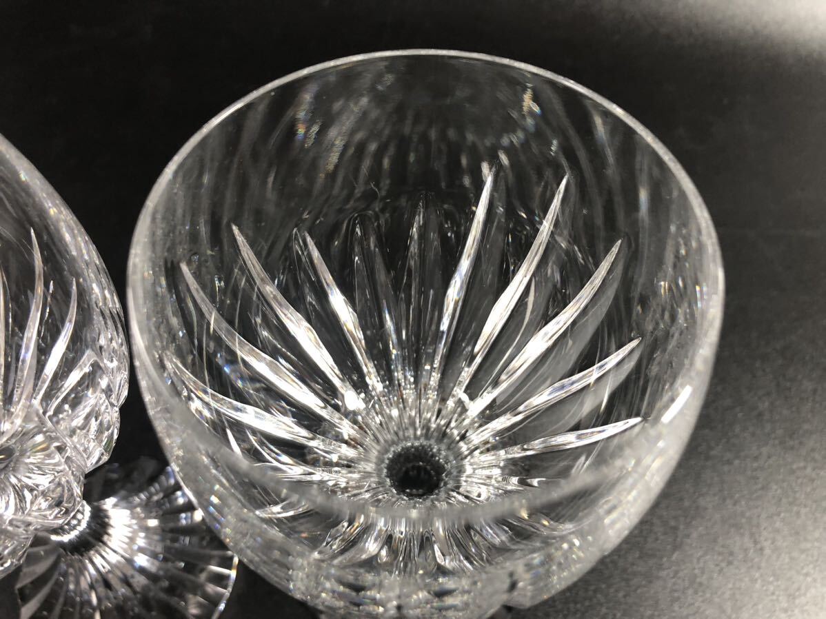 1000円〜■★Baccarat★バカラ マッセナ ワイングラス クリスタルガラス 高さ:約17.5cm 洋食器 2点 まとめ★okoy2591620-4★r30330の画像6