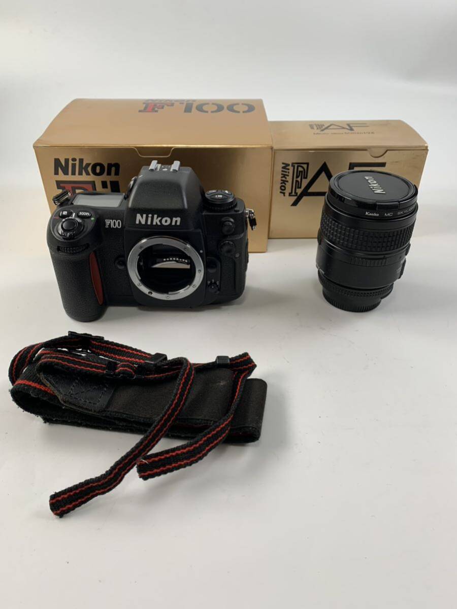 1000円~■★動作未確認★Nikon ニコン F100 一眼レフ フィルムカメラ AF MICRO NIKKOR 60mm 箱付き★okoy2608889-246★t9033_画像1