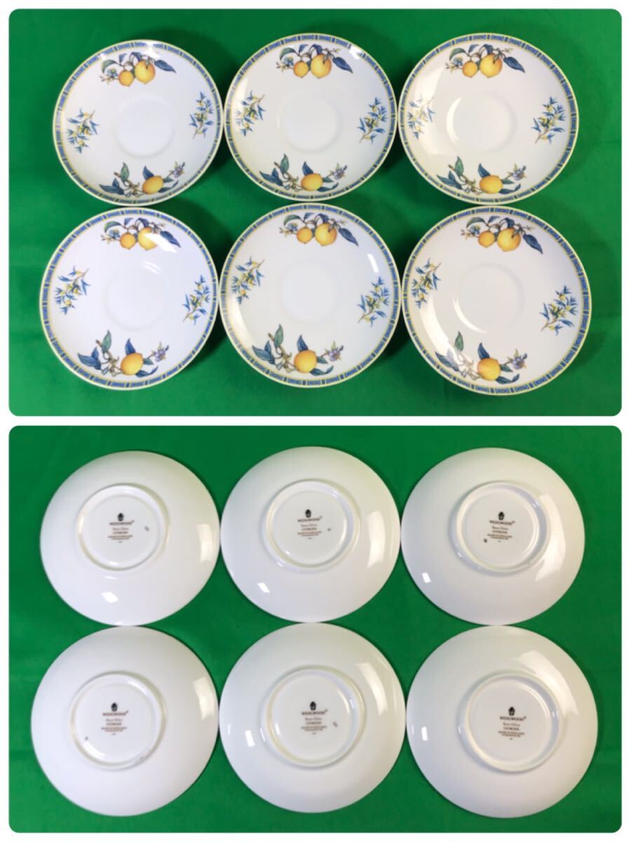 1,000円売切■ WEDGWOOD ウェッジウッド シトロン カップ ソーサー ティーポット シュガーポット クリーマー 15点 okoy-2608348-333★N1246_画像4