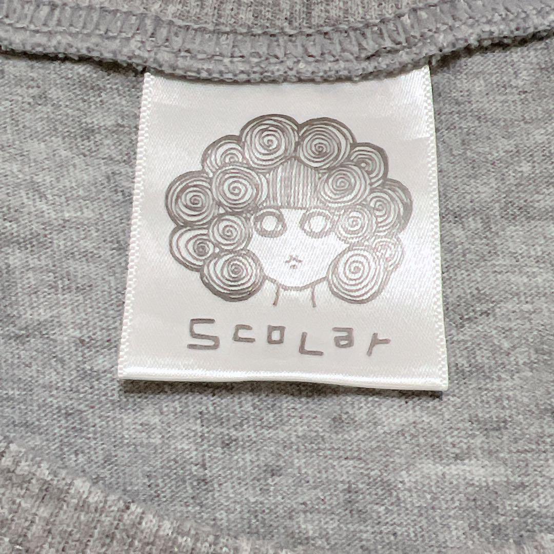 iS ScoLar イズスカラー フィッシュテール カットソーワンピース ロングTシャツ スカラ子 スリット グレー M_画像3