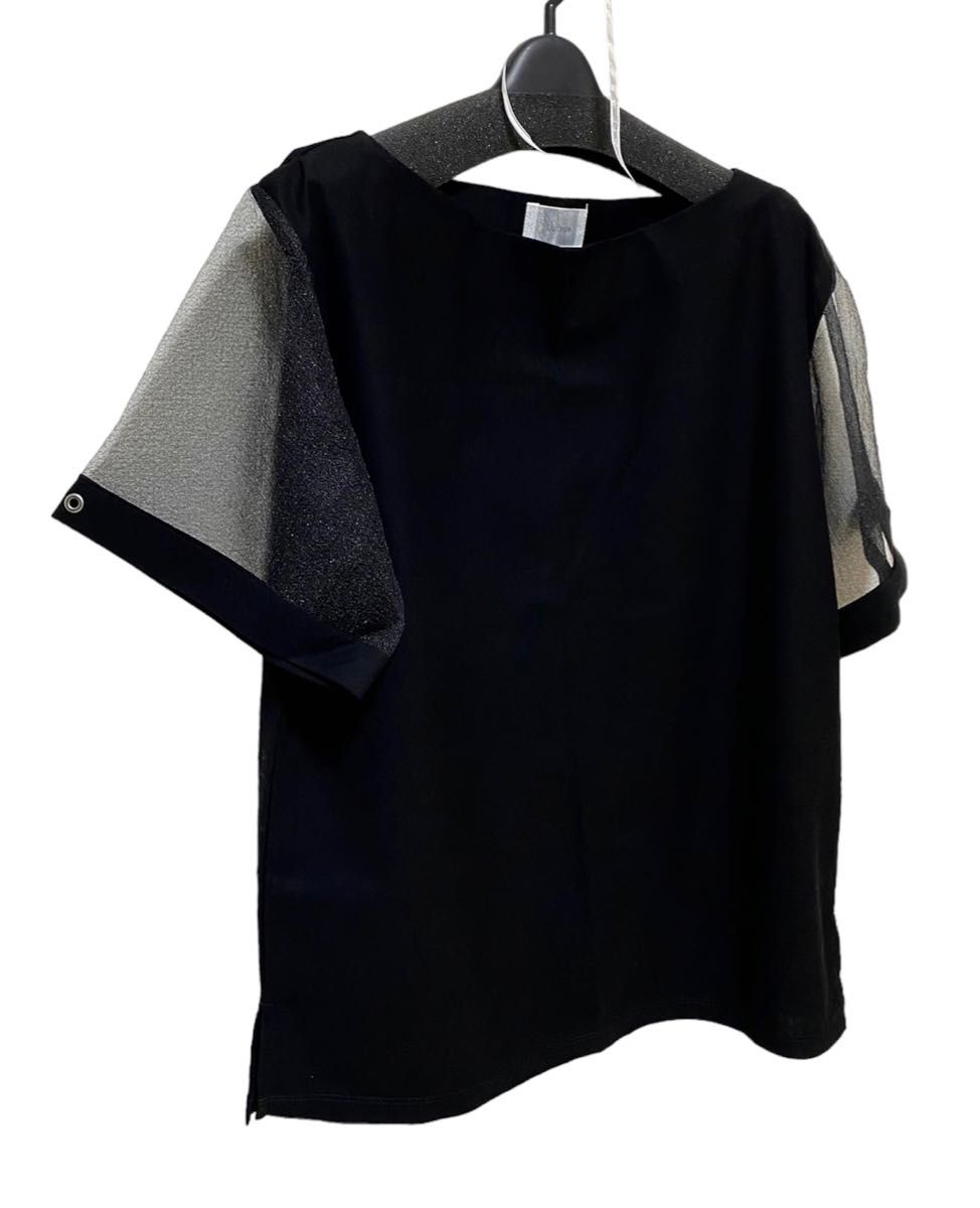 Luftrobe ルフトローブ　新品　未使用　日本製　シースルー　ブラウス　Tシャツ  トップス　レディース　38（Mサイズ）