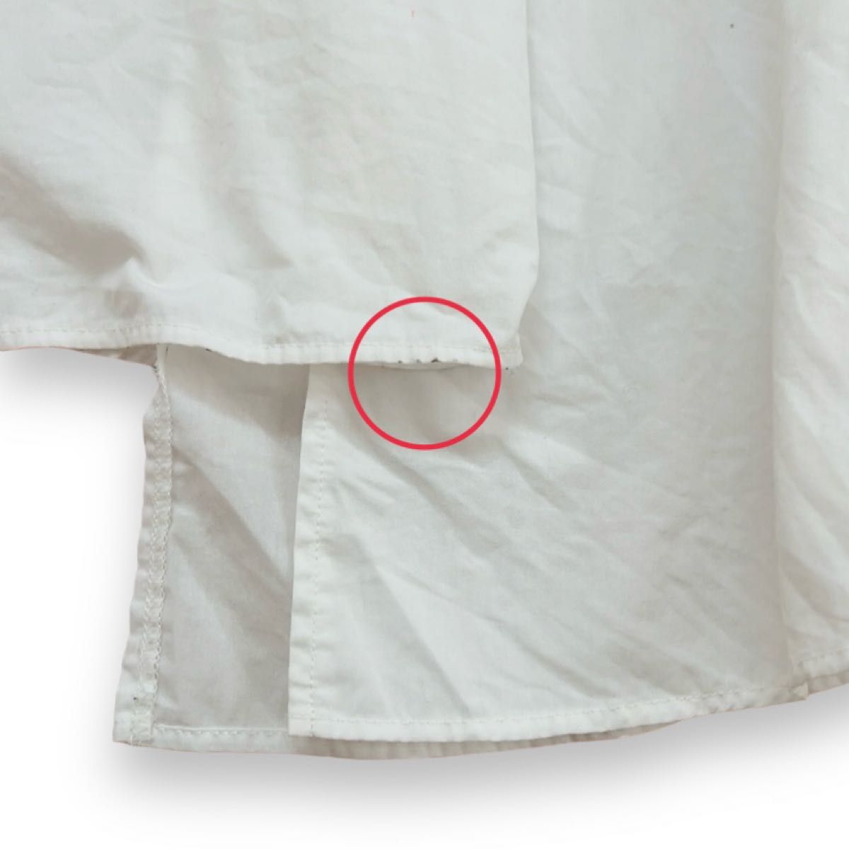 プラステ 変形ドッキングシャツ 白 M ブラウス ホワイト カットソー