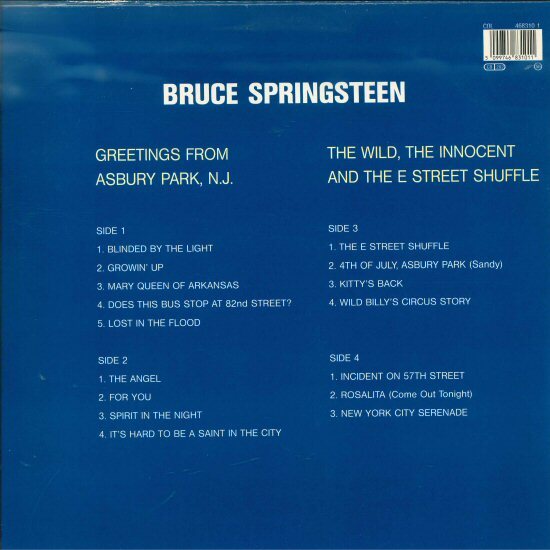 ★LP2枚組「ブルース・スプリングスティーン BRUCE SPRINGSTEEN GREETINGS FROM ASBURY PARK + THE WILD, THE INNOCENT」オランダ盤の画像2