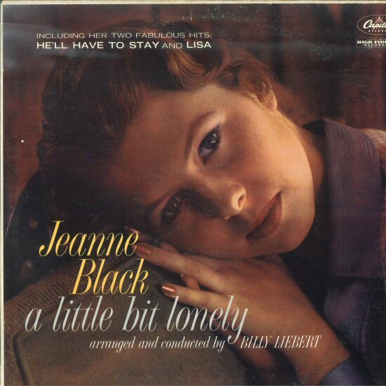 ★オールディーズ LP「ジーン・ブラック JEANNE BLACK A LITTLE BIT LONELY」米オリジナル！1960年 US CAPITOL_画像1