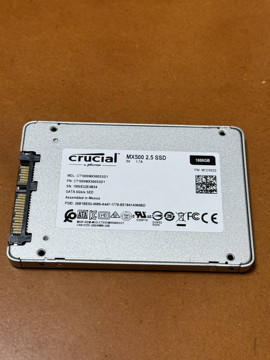 ♪ Crucial MX500 2.5 SSD CT1000MX500SSD1 1000GB ♪