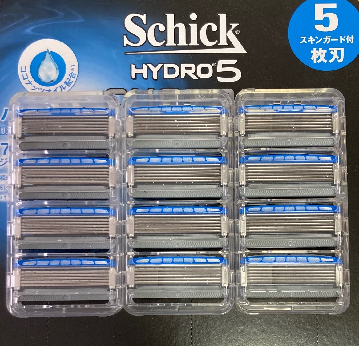 * postage 140~schick HYDRO5 CUSTOM [ Schic hydro 5 custom ] razor 12 piece . sheets blade men's hair removal ...