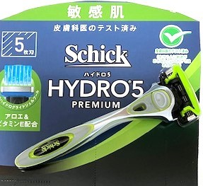 ●送120~■Schick HYDRO5 PREMIUM■ シック ハイドロ5 プレミアム■ホルダー&替刃1個初期装着 五枚刃 メンズ 脱毛 髭剃りの画像1