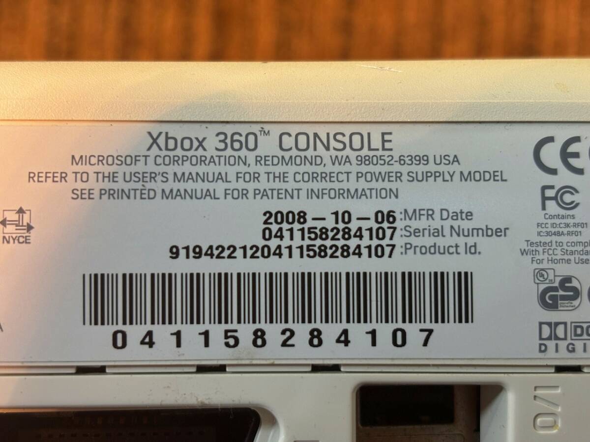 (A2203)　Xbox 360 CONSOLE _画像4