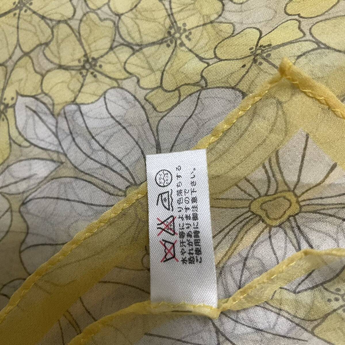  beautiful silk scarf wonderful on goods stylish yellow color 