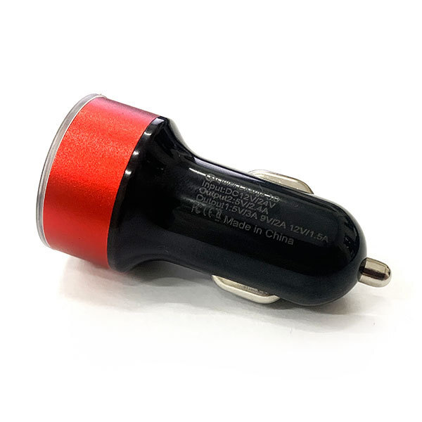  car charger cigar socket charge mobile in-vehicle USB 2 port smartphone digital voltmeter car supplies red free shipping 