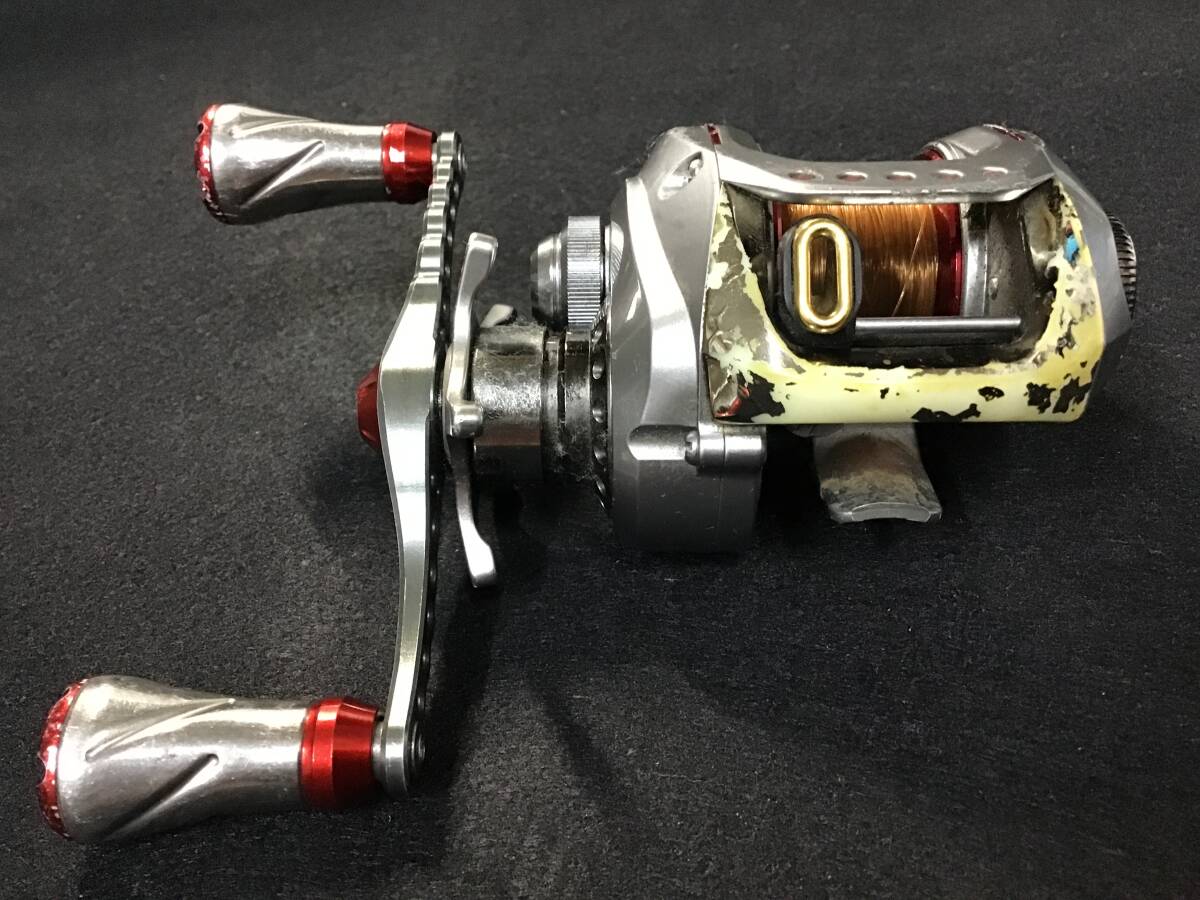 ジャンク DAIWA ZILLION 100SH 7.1 deps カスタムハンドル   ダイワ ジリオン 100SH 7.1 デプスカスタムハンドルの画像2