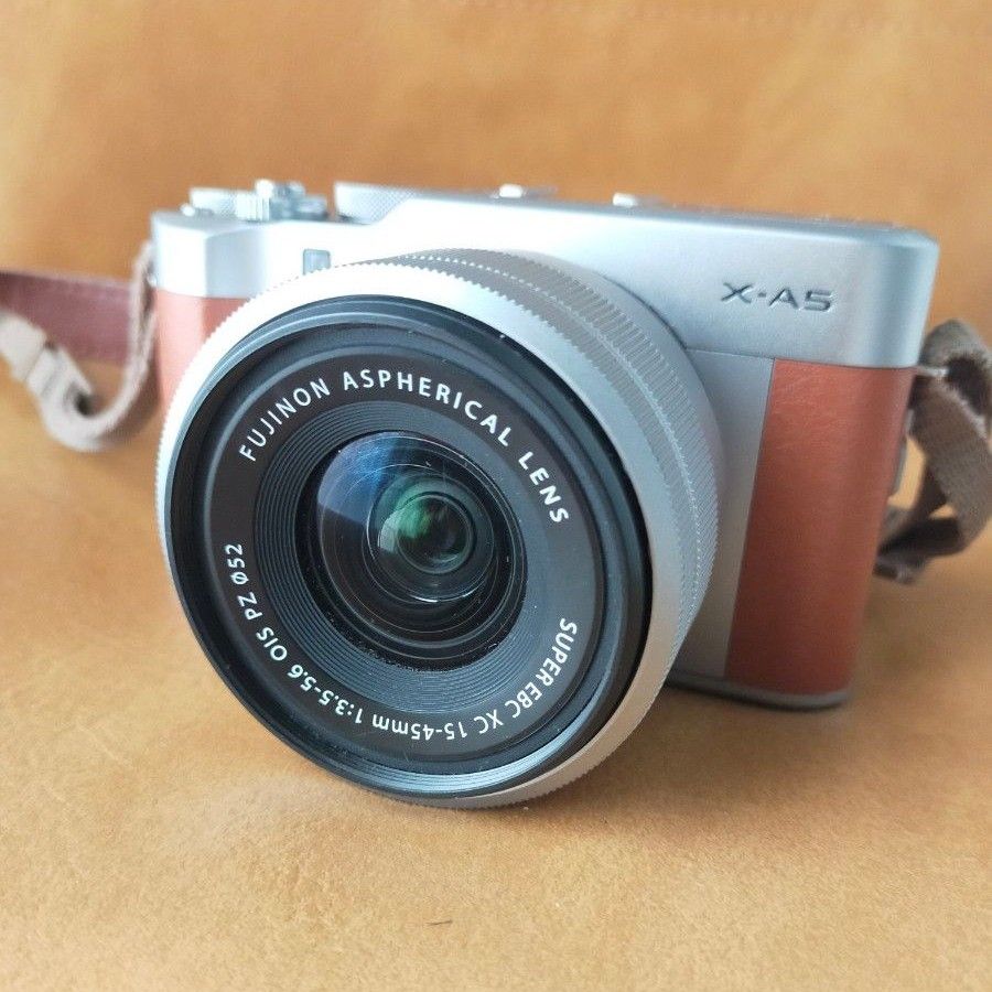 富士フィルム FUJIFILM X-A5 レンズキット ブラウン  ミラーレス 一眼カメラ（即日発送）