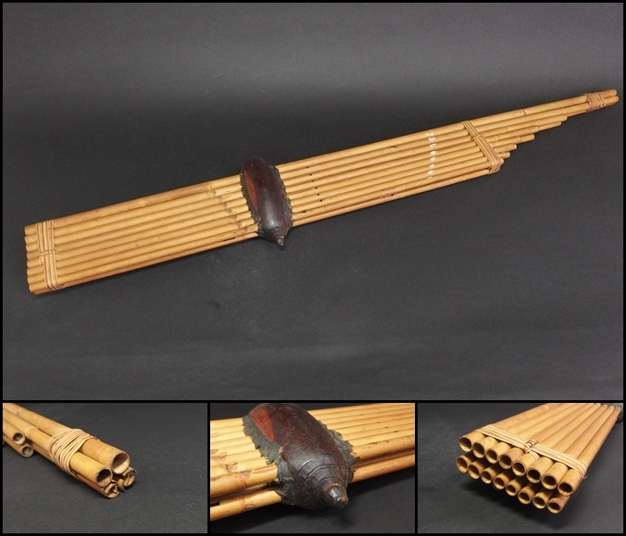 【240404⑨】タイ民族楽器 ケーン 竹笛の画像1