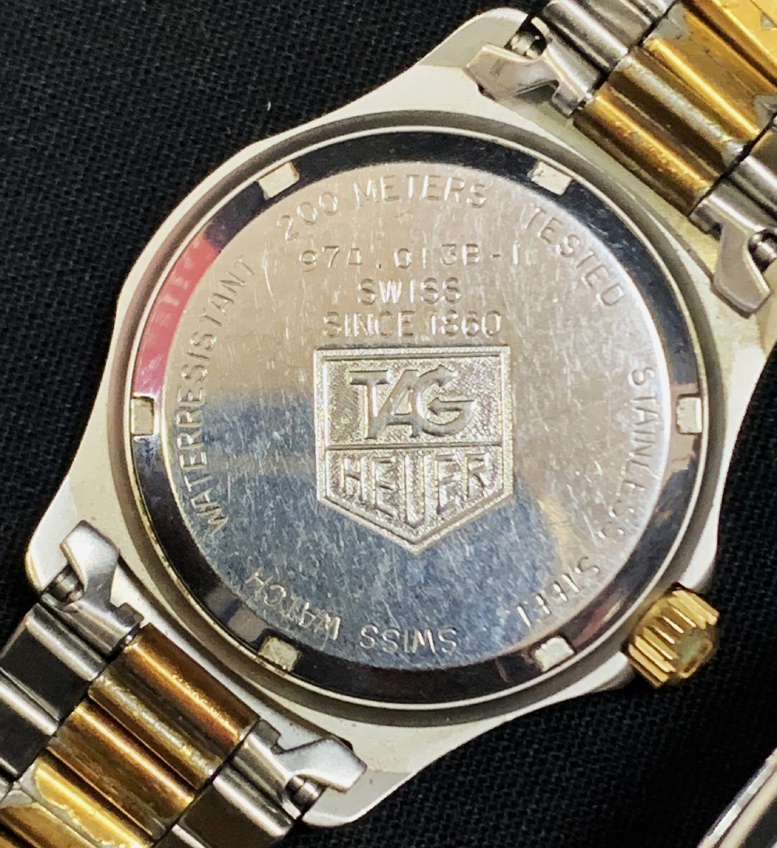 [5AT flat 04011F]TAGHeuer TAG Heuer * immovable goods * Professional 2000* wristwatch *200M*947.013B* men's * Date * combination color 