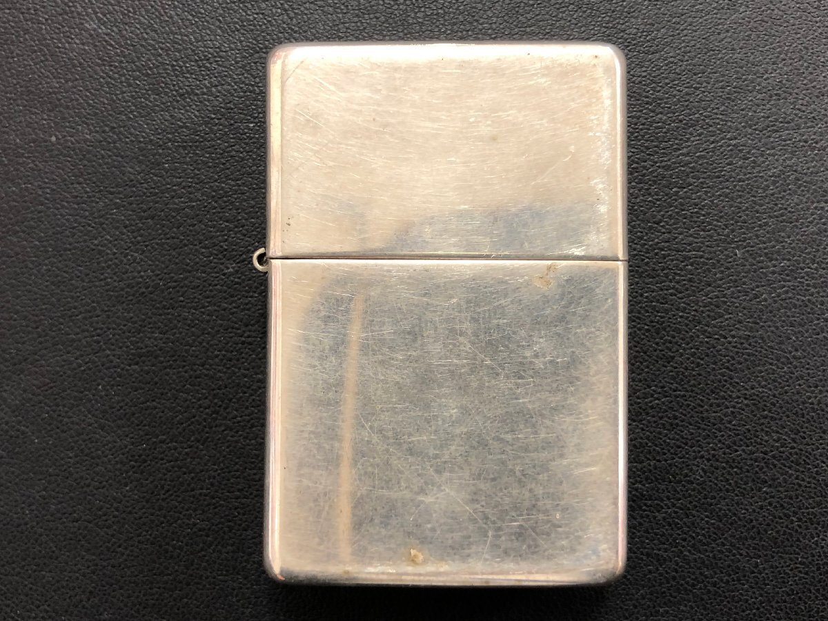 【5KH富03018E】★1円スタート★ZIPPO/ジッポ★STERLING SILVER★オイルライター★純銀★着火未確認★火花確認OK_画像2