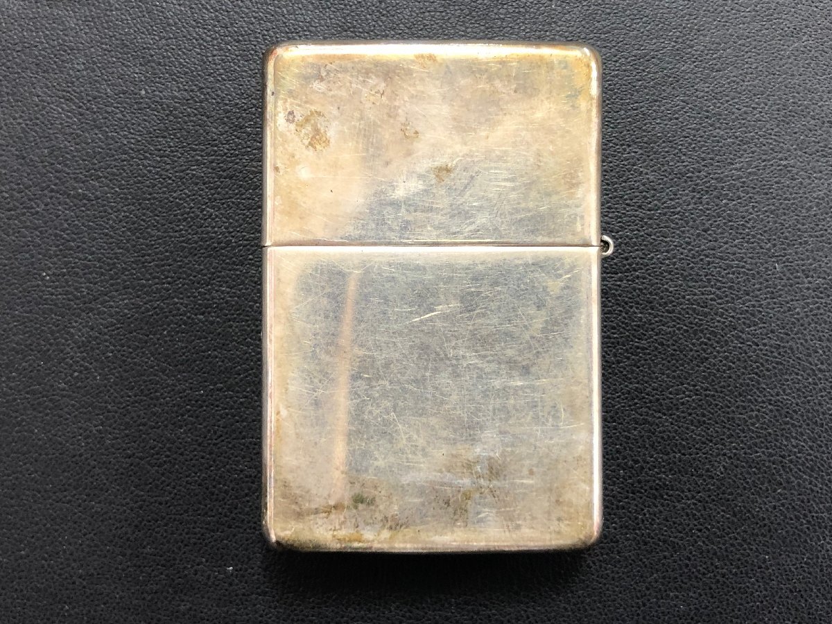 【5KH富03018E】★1円スタート★ZIPPO/ジッポ★STERLING SILVER★オイルライター★純銀★着火未確認★火花確認OK_画像3