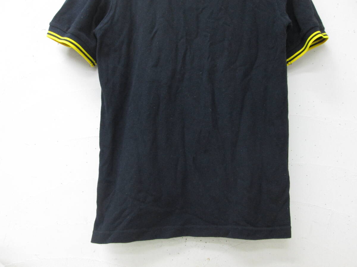 (19)!FRED PERRY Fred Perry M12 men's polo-shirt with short sleeves size 101CM 40 England made black 