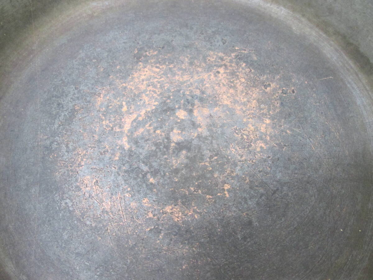 (19)☆銅鍋 両手鍋 すき焼き 天ぷら 約34cm 約0.9kg_画像6
