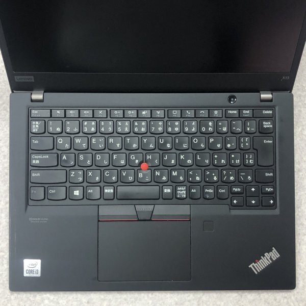 お宝アキバ/ジャンク品 外部BIOS確認 充電可 ThinkPad X13 13.3型 Corei3-10110U メ8 SSD無し 梱80 大9799_画像は現物です