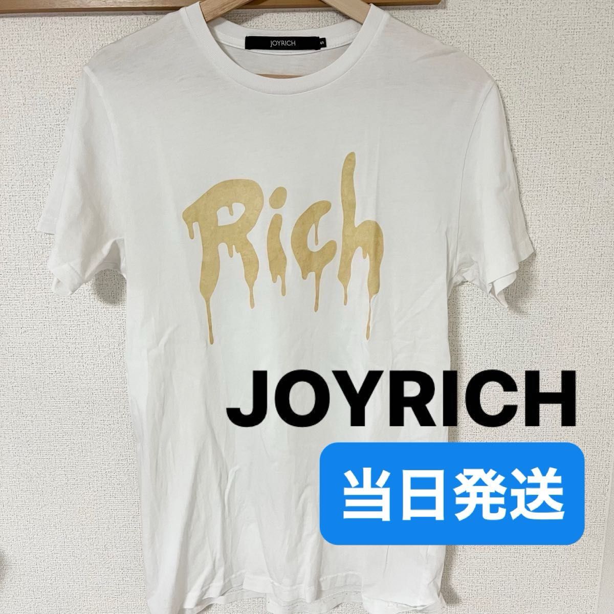 【在庫処分】ジョイリッチ　JOYRICH   Tシャツ　半袖　メンズ　ホワイト 