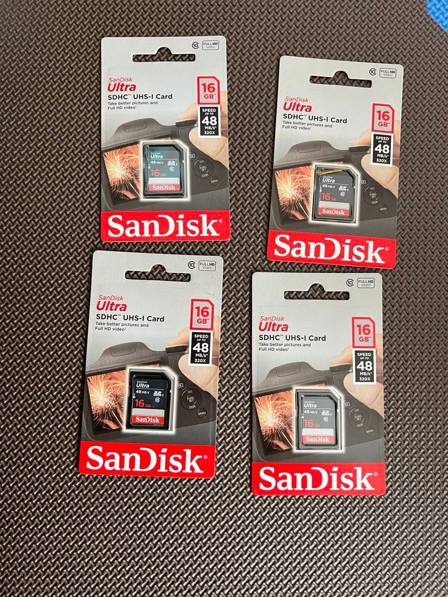 Sandisk SDカード16G 4枚