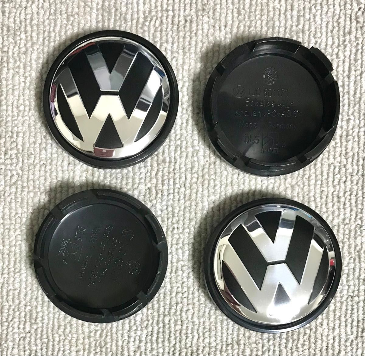 フォルクスワーゲン　センターキャップ　外径69mm 4個セット　ホイールキャップ VW