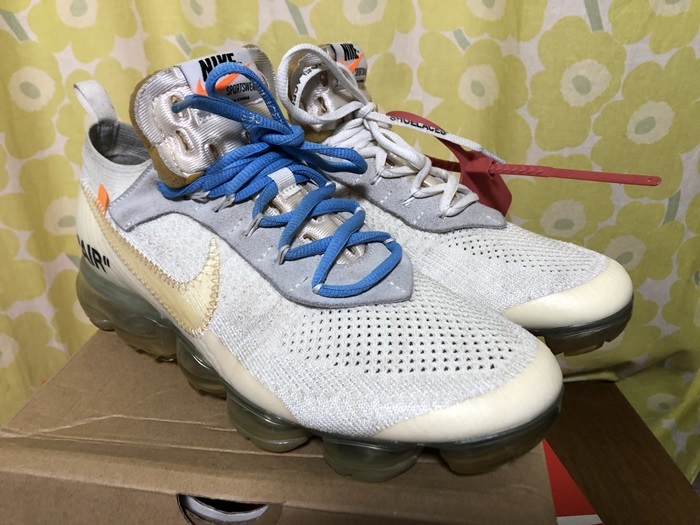 ☆レア☆ナイキ THE 10 VAPORMAX FK オフホワイト US8.5(26.5cm) USED 藤原ヒロシ モンクレール sacai トラヴィス スコット DUNKの画像2