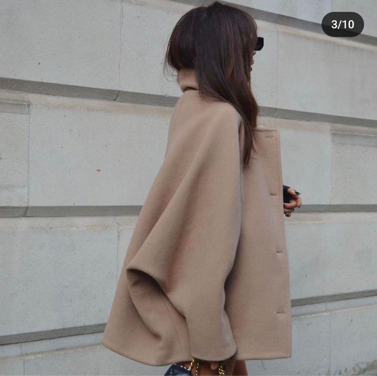 大人気 ZARA ZW COLLECTION ショート ウールブレンド コート XXS 大人気 ZARA ZW COLLECTION ショート ウールブレンド コート XXS
