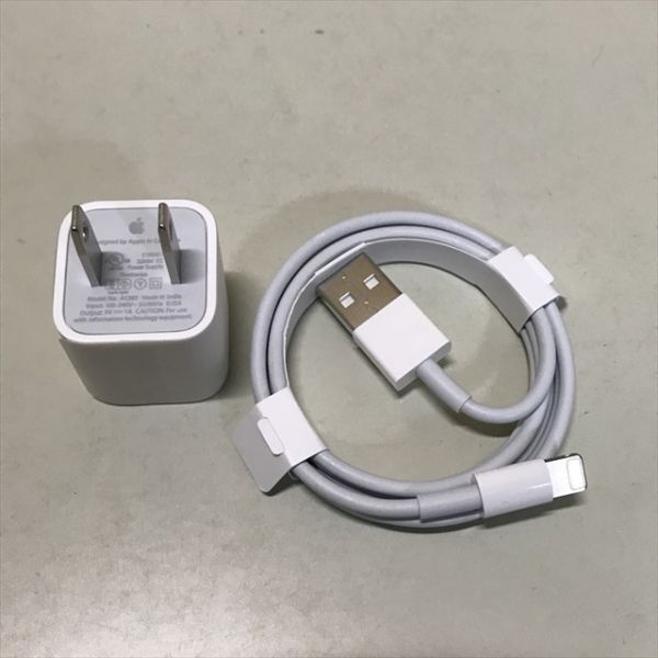Z11592 ◆Apple iPhone 用 純正 ライトニングケーブル USB充電器の画像1