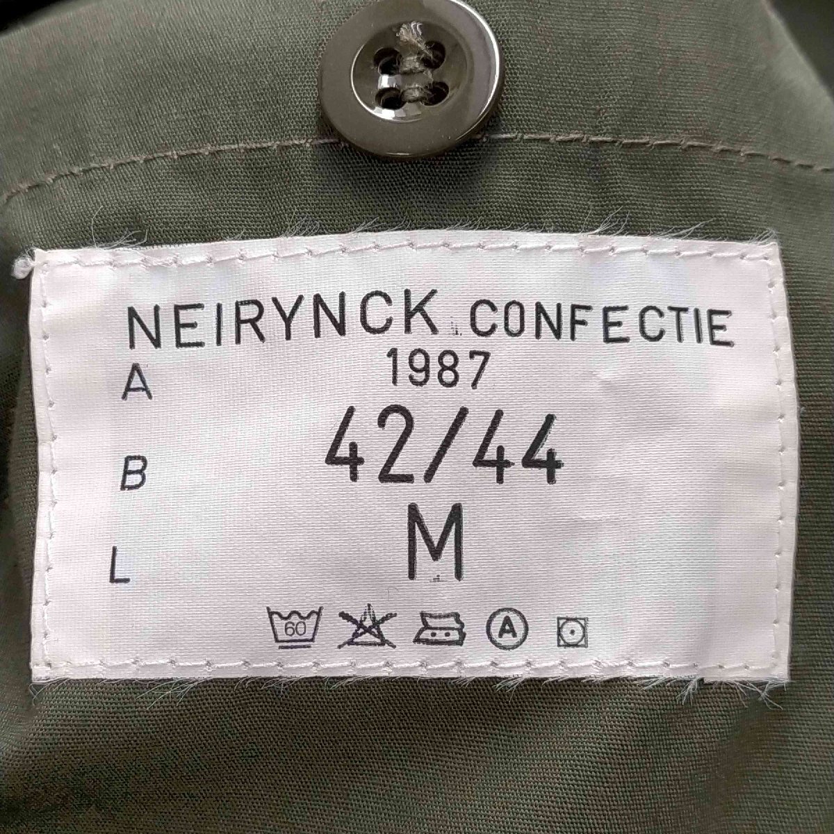 NEIRYNCK CONFECTIE(フルギ) ベルギー軍 フィールドコート メンズ JPN：M 中古 古着 0209_画像6