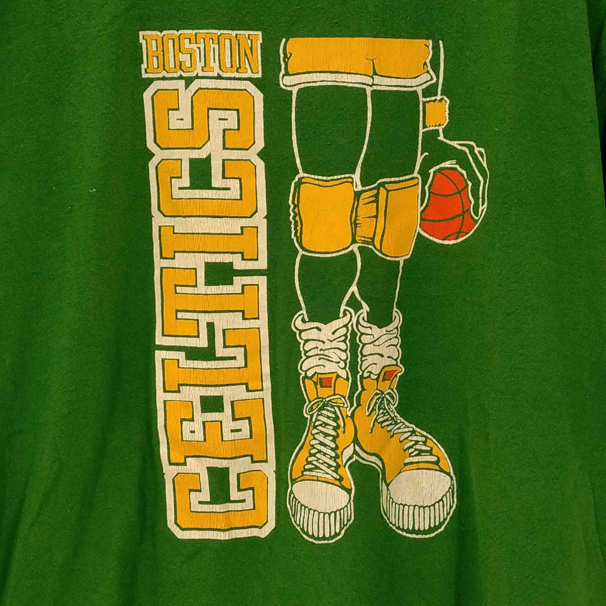 JERZEES(ジャージーズ) 80-90S NBAチーム プリント Tシャツ メンズ import：L 中古 古着 0231_画像4