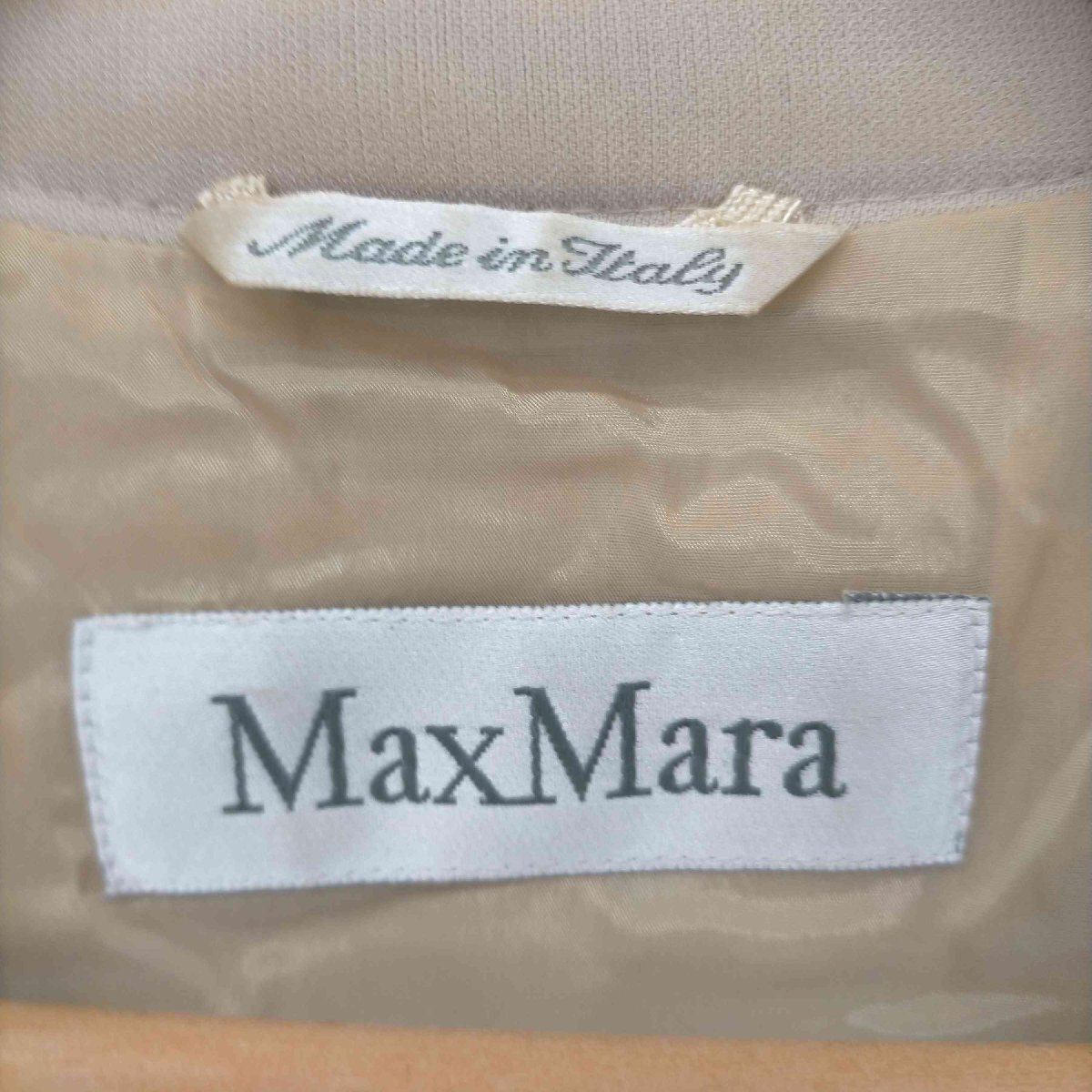 MAX MARA(マックスマーラ) 白タグ ポリブレンドトリアセテートテーラードジャケット レディース E 中古 古着 0307_画像6