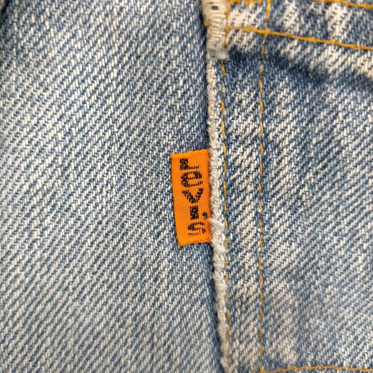 Levis(リーバイス) 70S オレンジタブ 刻印35 SCOVILLジップ ジップフライ フレア デニ 中古 古着 0230_画像6