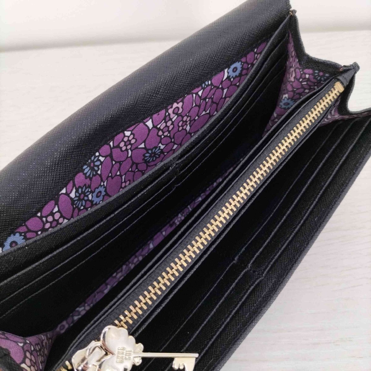 ANNA SUI(アナスイ) レザー 長財布 ロングウォレット レディース 表記無 中古 古着 0306_画像4