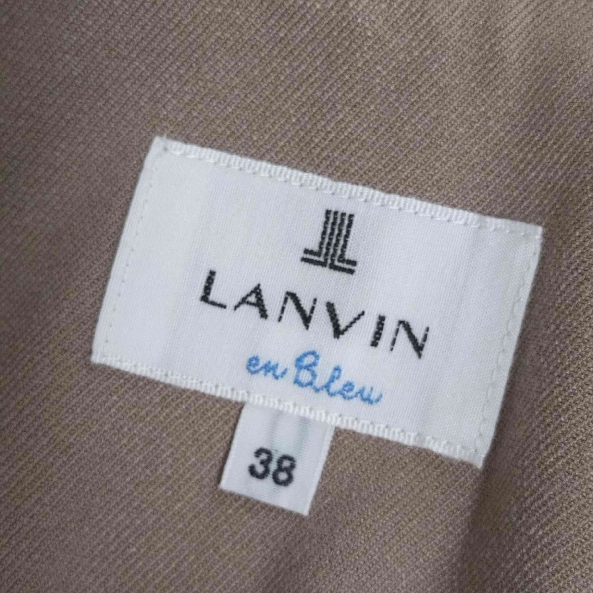 LANVIN en Bleu(ランバンオンブルー) ポリレーヨン ハイウエストワイドパンツ レディース E 中古 古着 0508の画像6