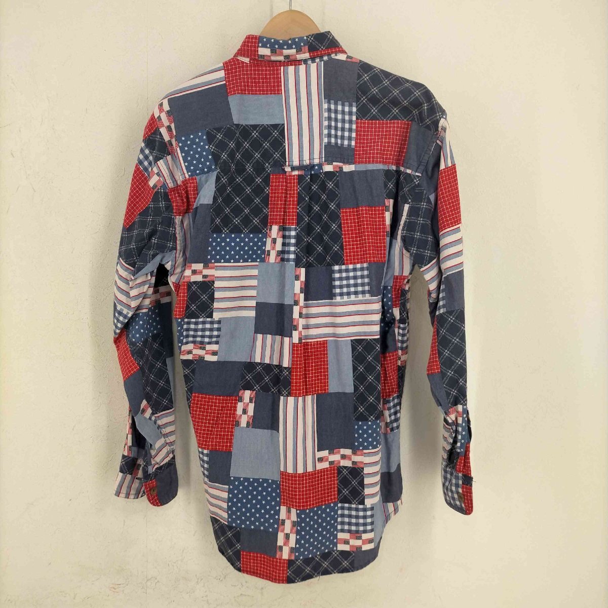 CHAPS RALPH LAUREN(チャップスラルフローレン) パッチワーク BDシャツ メンズ imp 中古 古着 0602_画像2