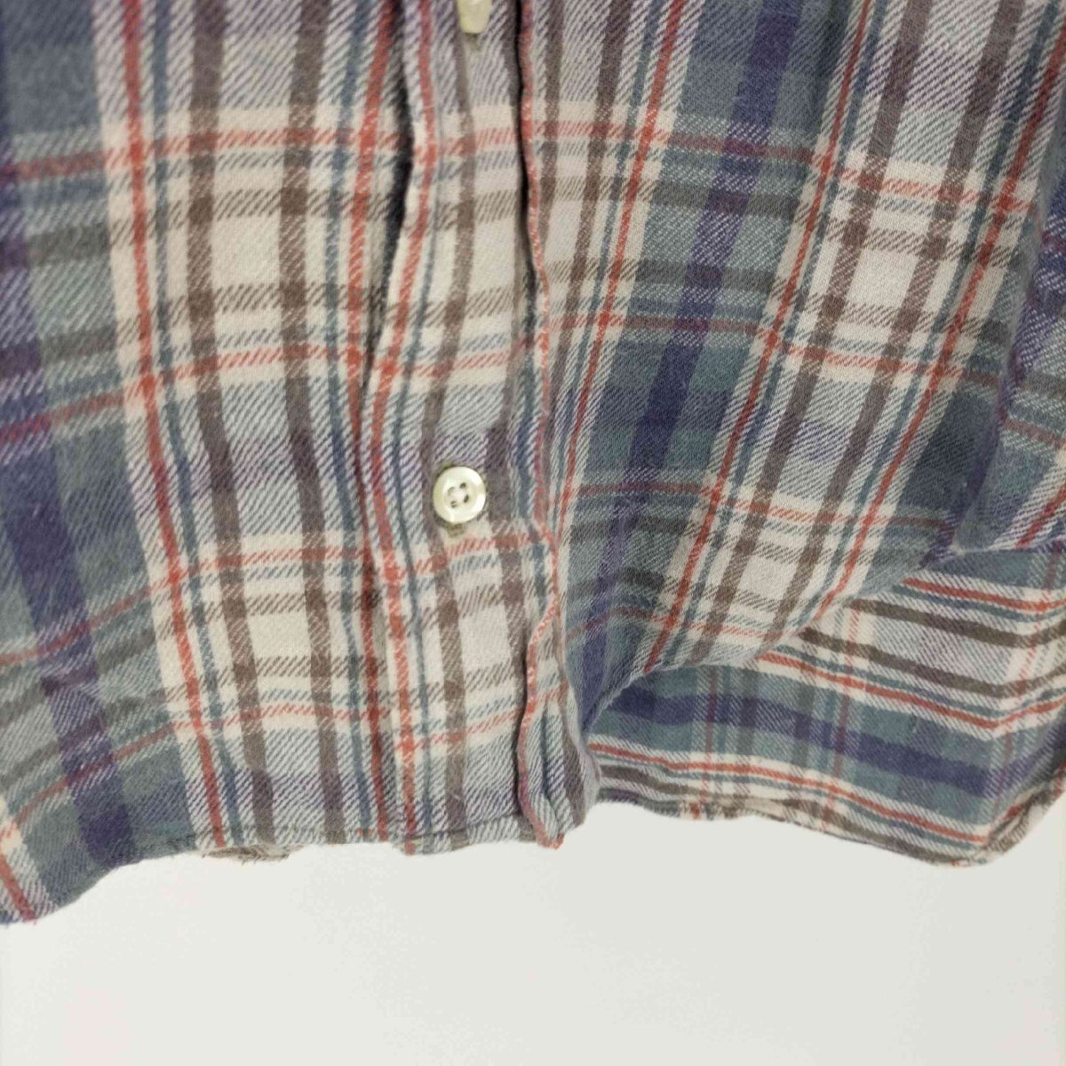 individualized shirts(インディヴィジュアライズドシャツ) USA製 タータンチェック 中古 古着 0847_画像5