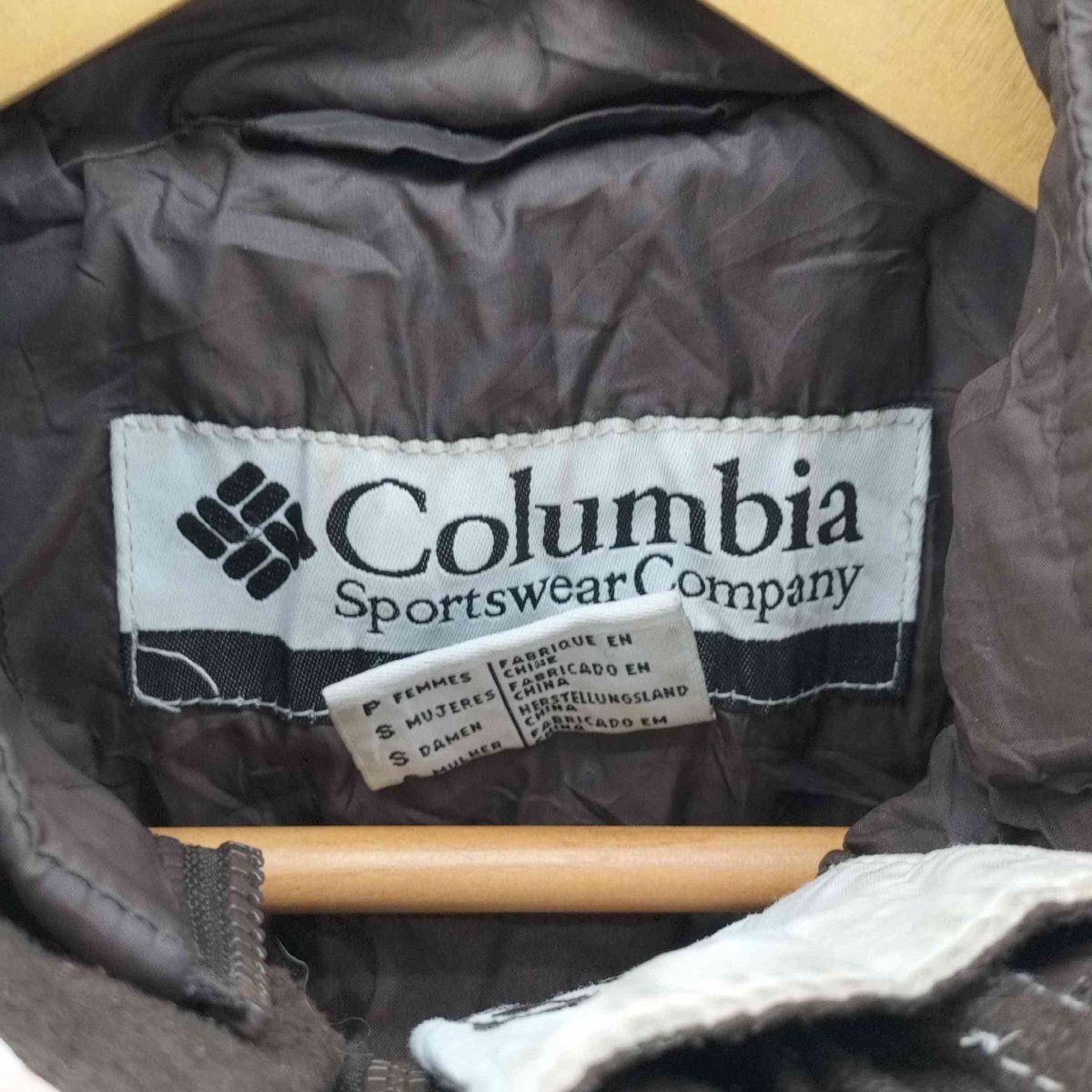 Columbia(コロンビア) 90S Whirlibird 中綿 ライナー付き 比翼 ジップアップ ジ 中古 古着 1027_画像6