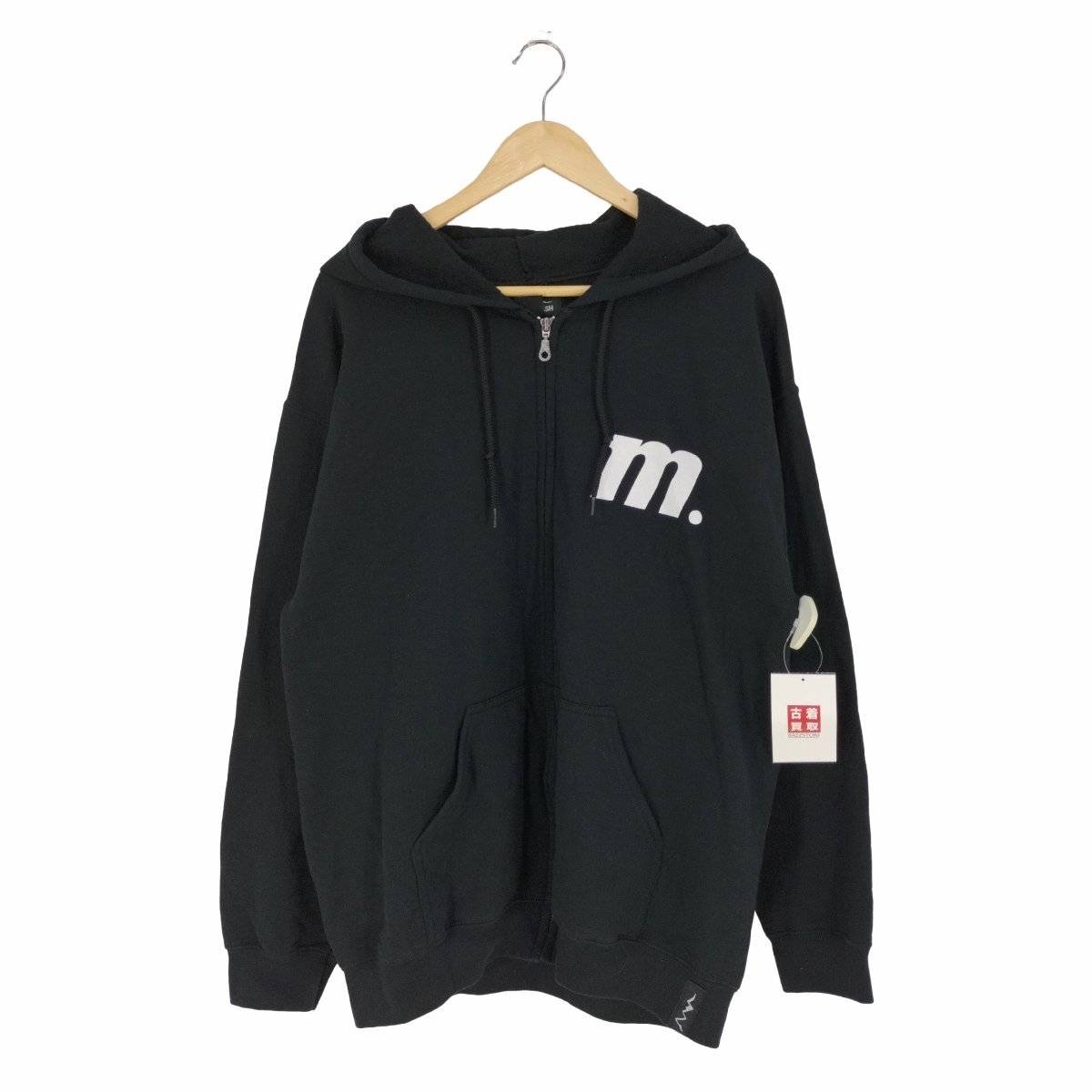 MANASTASH(マナスタッシュ) M ZIP PARKA ロゴプリント ジップアップパーカー メンズ 中古 古着 0247の画像1