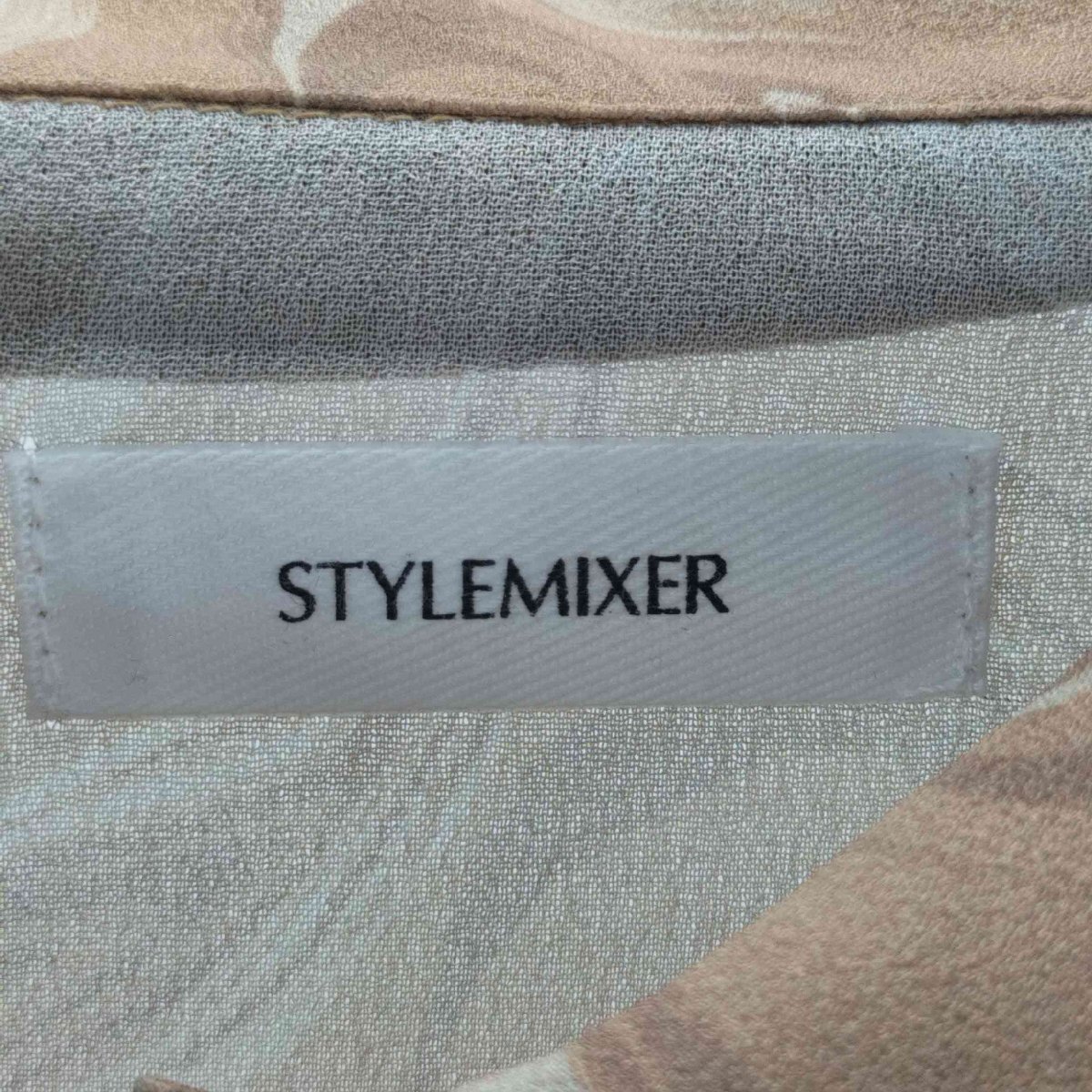 STYLEMIXER(スタイルミキサー) 総柄 シアー シャツ セットアップ レディース FREE 中古 古着 0631_画像6