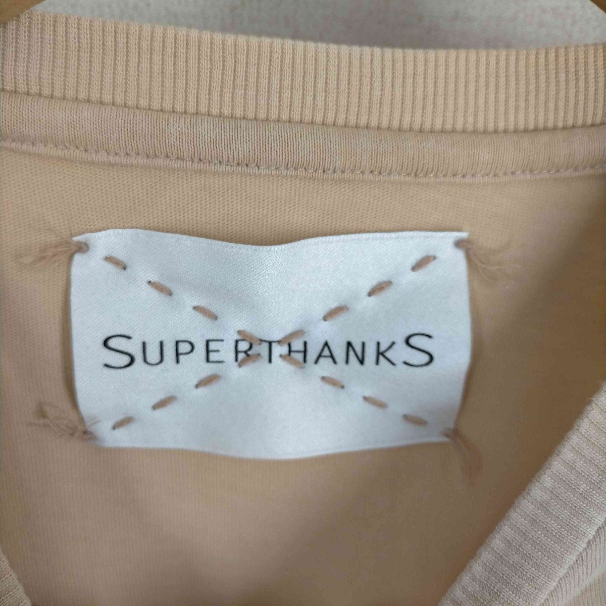 SUPERTHANKS(スーパーサンクス) メッシュポケット ビックシルエットTシャツ メンズ JPN：L 中古 古着 0602_画像6