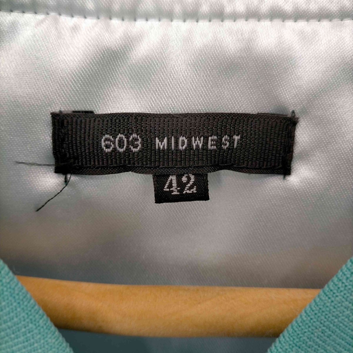 603 MIDWEST(ロクマルサンミッドウエスト) 16SS ワッペンスカジャン メンズ JPN：42 中古 古着 1244_画像6