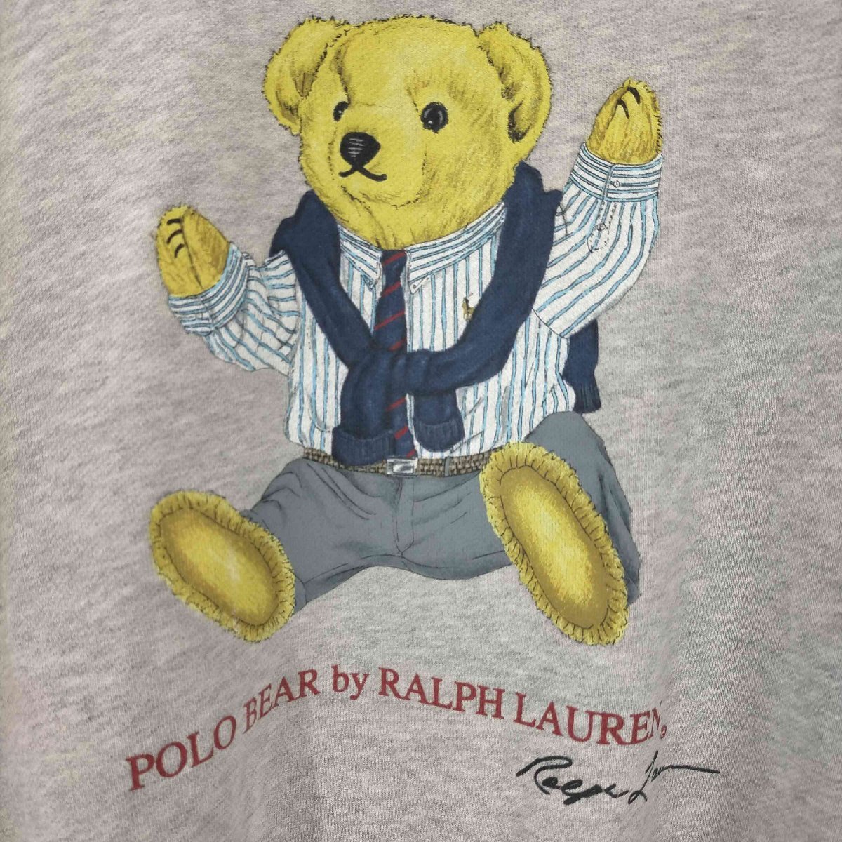 Polo by RALPH LAUREN(ポロバイラルフローレン) ポロベア ラグランスリーブ スウェット 中古 古着 0826_画像4