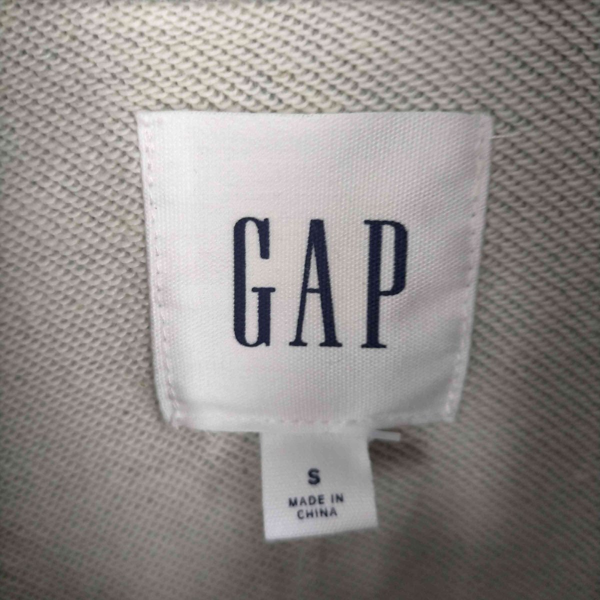 Gap(ギャップ) GAPロゴ カーボナイズド フレンチテリー フルジップ パーカー メンズ import 中古 古着 0907_画像6