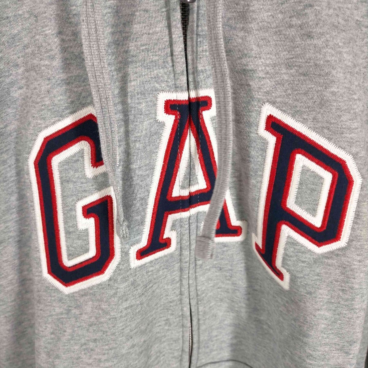 Gap(ギャップ) GAPロゴ カーボナイズド フレンチテリー フルジップ パーカー メンズ import 中古 古着 0907_画像5