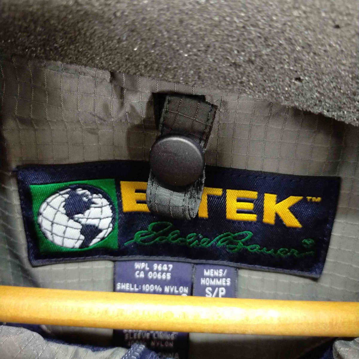Eddie Bauer(エディーバウアー) EBTEK バイカラーリップストップナイロンジャケット ドロー 中古 古着 0243_画像6