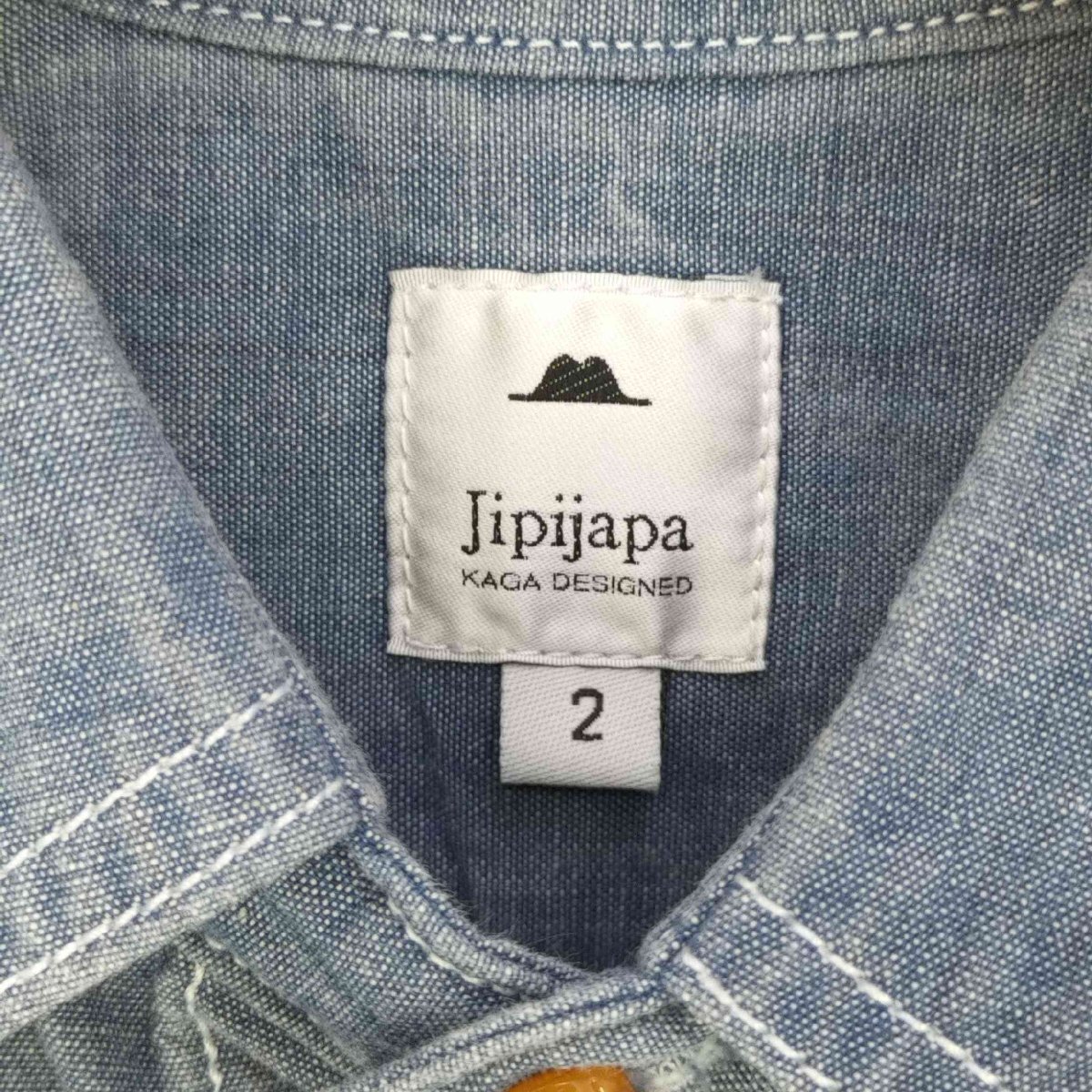 Jipijapa(ヒピハパ) デザインボタン ポケットシャツ メンズ JPN：2 中古 古着 0248_画像6